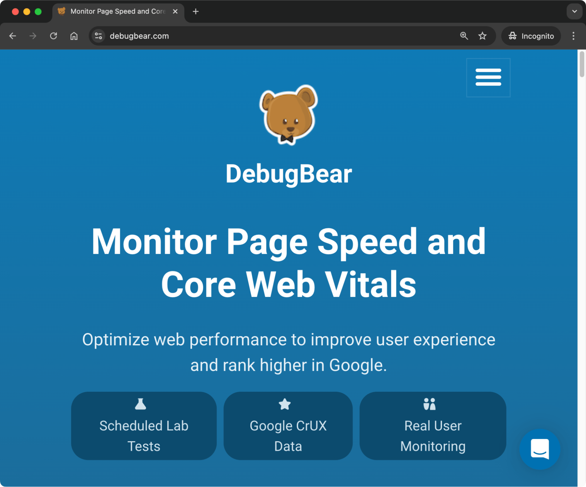 DebugBear 主页